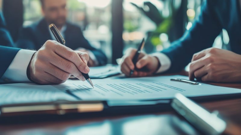 Solicitor explaining commercial lease terms to business client - understanding lease agreements in Scotland